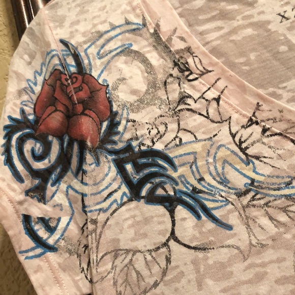 HTF RARE NWOT AXR XZAVIER Top. Lots of Rhinestones. Very detailed design. Bling - Picture 9 of 14